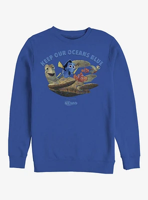 Disney Pixar Finding Nemo Ocean Crew Sweatshirt