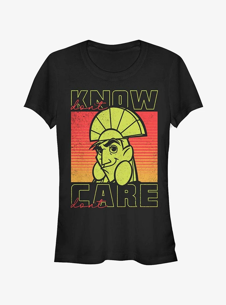 Disney The Emperor's New Groove Don't Know Care Kuzco Girls T-Shirt