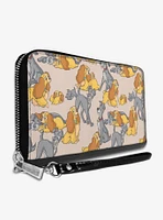 Buckle-Down Disney Lady And The Tramp With Puppies Zip-Around Wallet