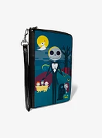 The Nightmare Before Christmas Jack Cemetery Zip Around Wallet