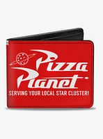Disney Pixar Toy Story Pizza Planet Serving Your Local Star Cluster Bifold Wallet