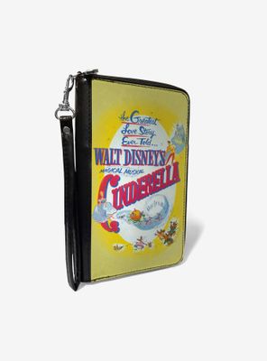 Disney Classic Walt Disneys Magical Musical Cinderella Movie Poster Zip Around Rectangle Wallet