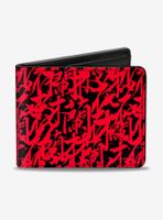 Disney Mulan Chinese Characters Collage Bifold Wallet