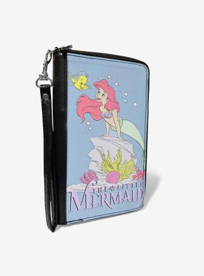 Disney The Little Mermaid Flounder and Ariel Pose Zip Around Rectangle Wallet