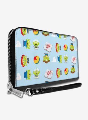 Disney Pixar Toy Story Pizza Planet Alien Remix Zip Around Wallet