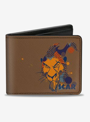 Disney The Lion King Scar Face Sketch Bifold Wallet