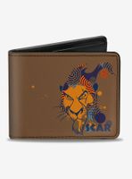 Disney The Lion King Scar Face Sketch Bifold Wallet