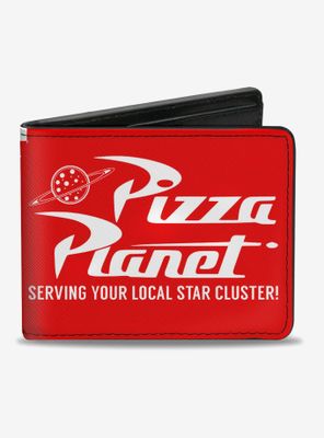 Disney Pixar Toy Story Pizza Planet Serving Your Local Star Cluster Bifold Wallet