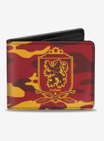Harry Potter Gryffindor Crest Camo Bifold Wallet