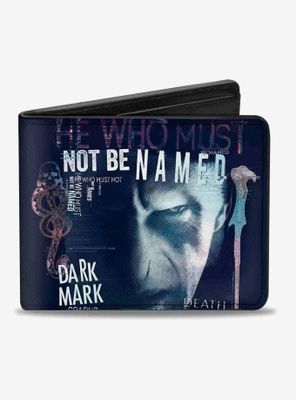 Harry Potter Lord Voldemort Face He Who Must Not Be Named Bifold Wallet
