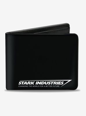 Marvel Iron Man Stark Industries Changing World for a Better Future Bifold Wallet