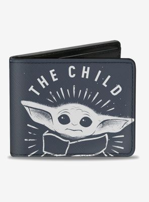 Star Wars The Child Pose the Force Is Strong with this Little One Bifold Wallet