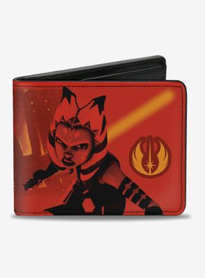 Star Wars The Clone Wars Ahsoka Jedi Knight Action Pose Bifold Wallet