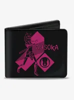 Star Wars The Clone Wars Ahsoka Pose Logo Bifold Wallet