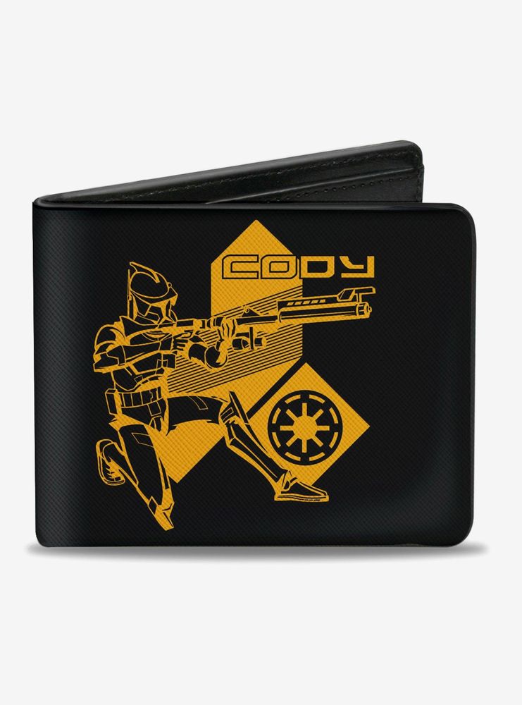 Star Wars The Clone Wars Cody Pose Logo Bifold Wallet