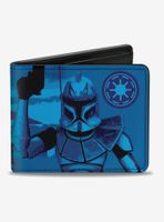 Star Wars The Clone Wars Rex Clone Captain Pose Bifold Wallet