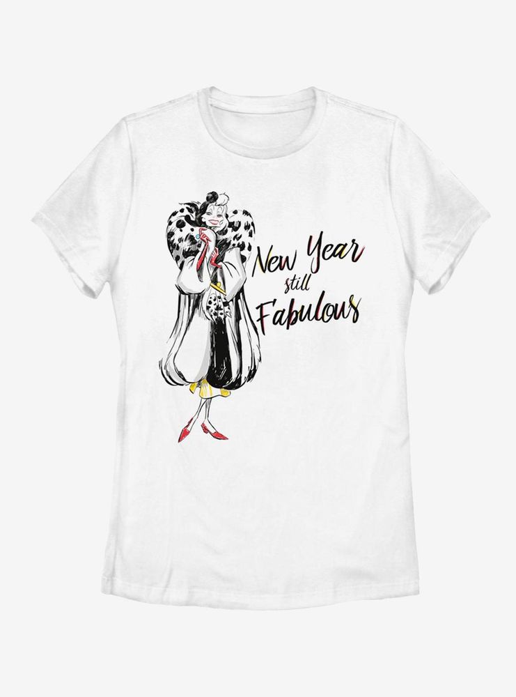 Disney 101 Dalmatians Cruella Couture Womens T-Shirt