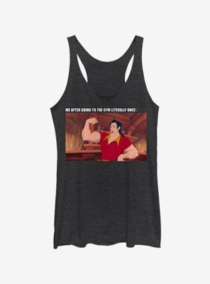 Disney Beauty And The Beast Gaston Gym Meme Womens Tank Top
