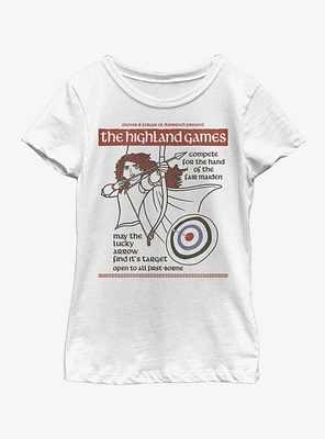 Disney Pixar Brave Highland Games Youth Girls T-Shirt