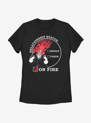 Disney Hercules Relationship On Fire Womens T-Shirt
