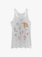 Disney Princesses Sidekick Doodle Womens Tank Top