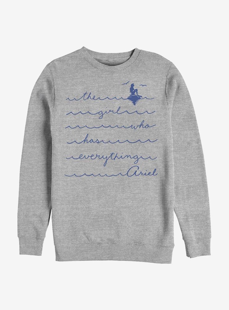 Disney The Little Mermaid Girl Who Has Everything Sweatshirt