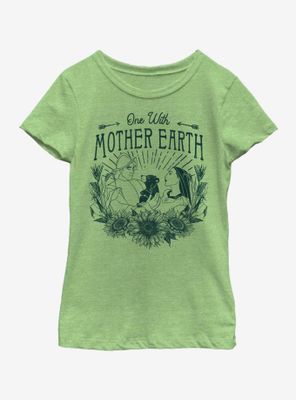 Disney Pocahontas One With Earth Youth Girls T-Shirt