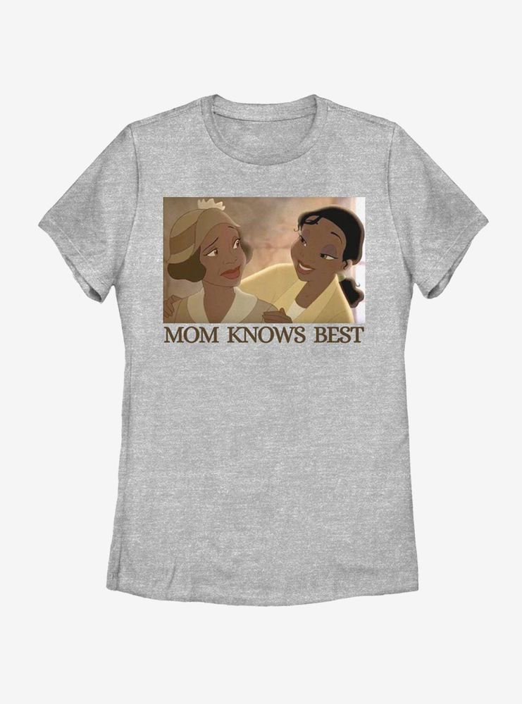 Disney The Princess And Frog Mom Knows Best Womens T-Shirt
