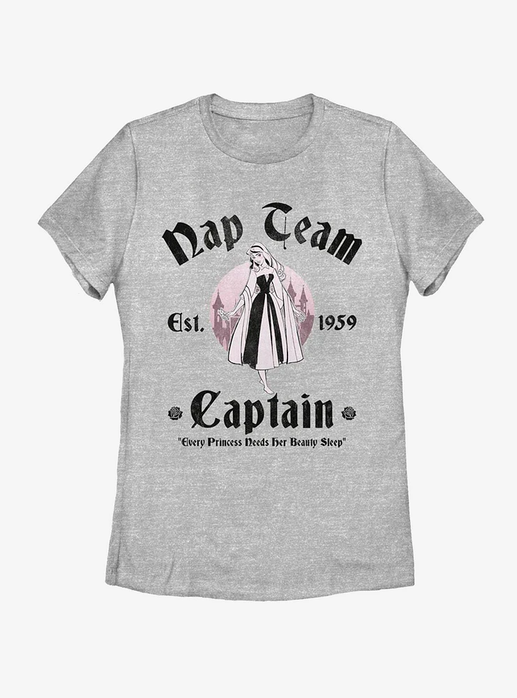 Disney Sleeping Beauty Nap Team Captain Aurora Womens T-Shirt