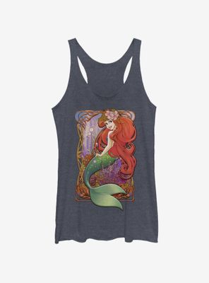 Disney The Little Mermaid Art Nouveau Ariel Womens Tank Top