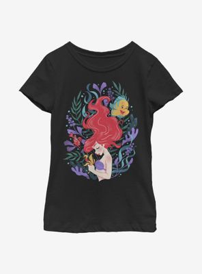 Disney The Little Mermaid Ariel Illustration Youth Girls T-Shirt