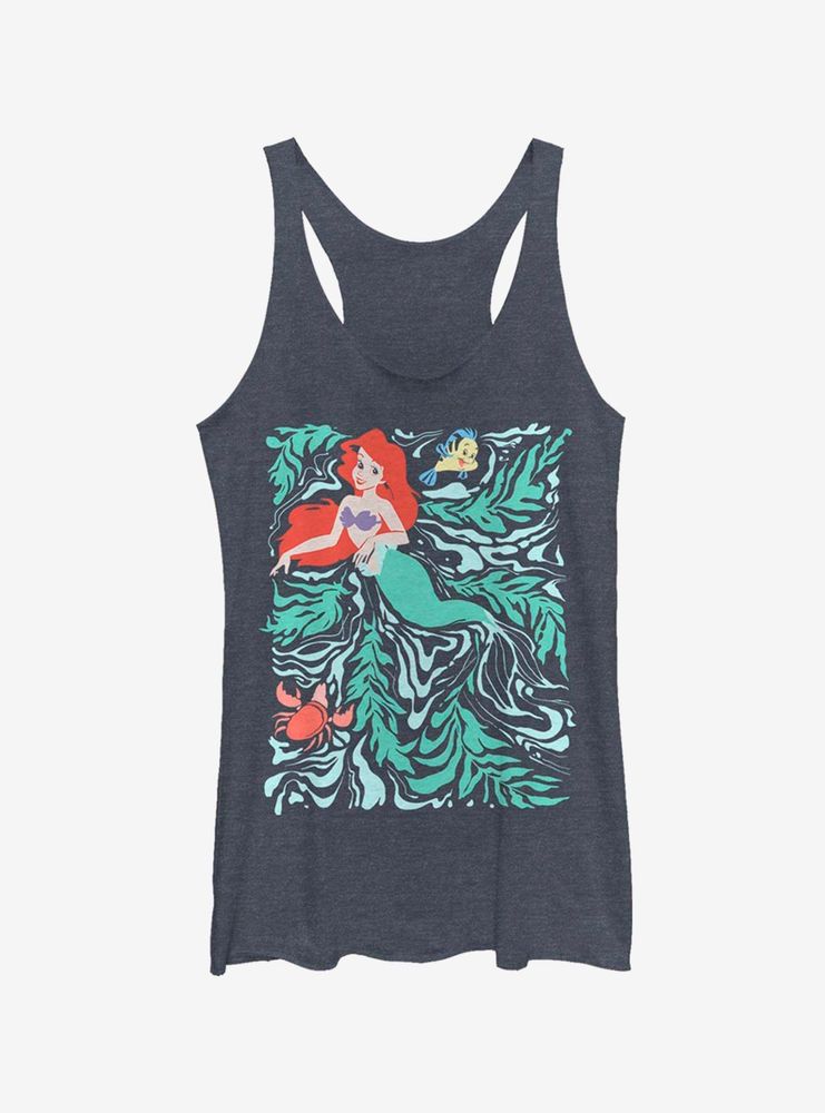 Disney The Little Mermaid Ariel And Friends Womens Tank Top