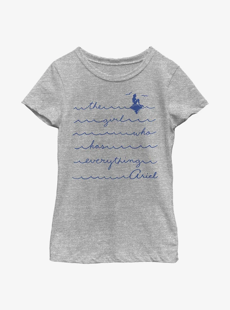 Disney The Little Mermaid Girl Who Has Everything Youth Girls T-Shirt