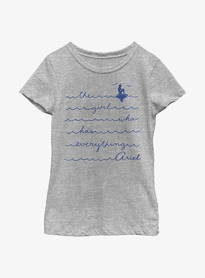 Disney The Little Mermaid Girl Who Has Everything Youth Girls T-Shirt