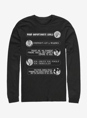 Disney Villains Classic Quotes Long-Sleeve T-Shirt