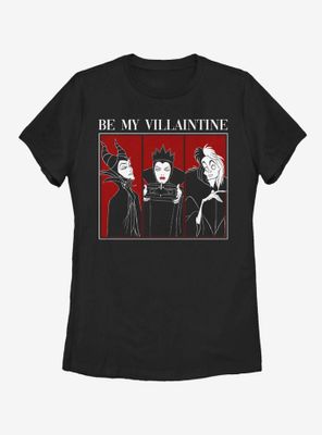 Disney Villains Be Mine Womens T-Shirt