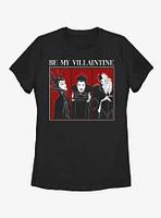 Disney Villains Be Mine Womens T-Shirt