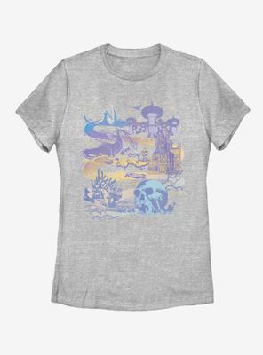 Disney Villains Map Womens T-Shirt