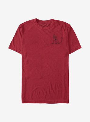 Disney Aladdin Abu Line T-Shirt