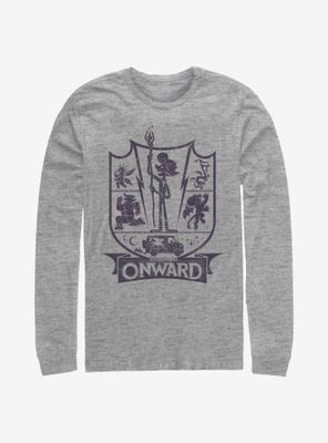 Disney Pixar Onward Charcoal Ian Badge Long-Sleeve T-Shirt