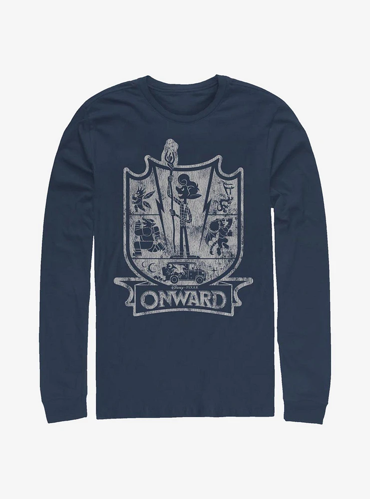 Disney Pixar Onward Crest Long-Sleeve T-Shirt