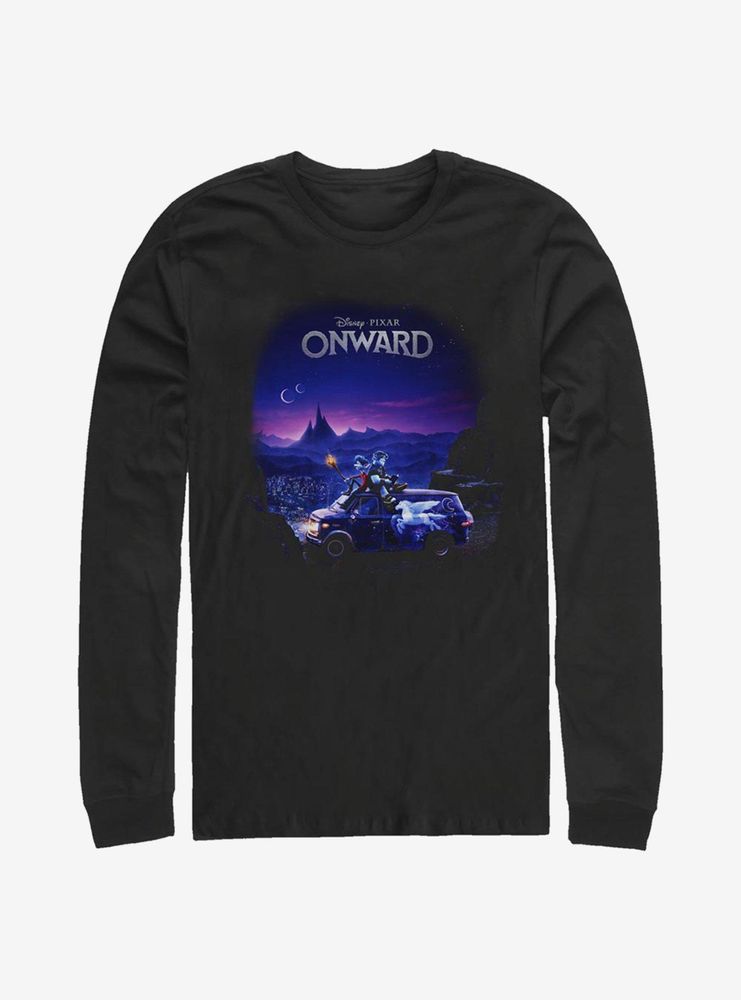 Disney Pixar Onward Poster Knockout Long-Sleeve T-Shirt