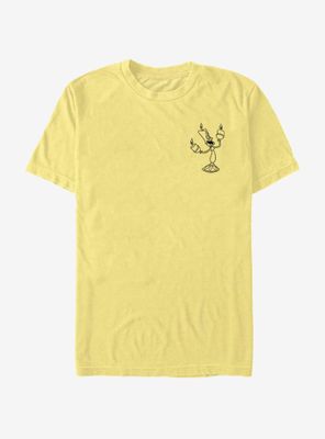 Disney Beauty And The Beast Lumiere Vintage Line T-Shirt