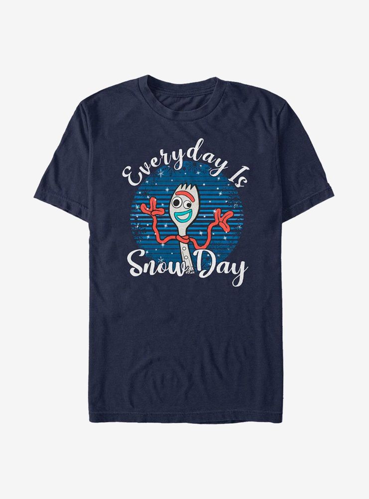 Disney Pixar Toy Story 4 Forky Snow Day T-Shirt