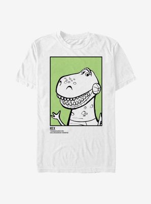 Disney Pixar Toy Story 4 Rex Id Card T-Shirt