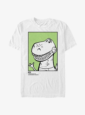 Disney Pixar Toy Story 4 Rex Id Card T-Shirt