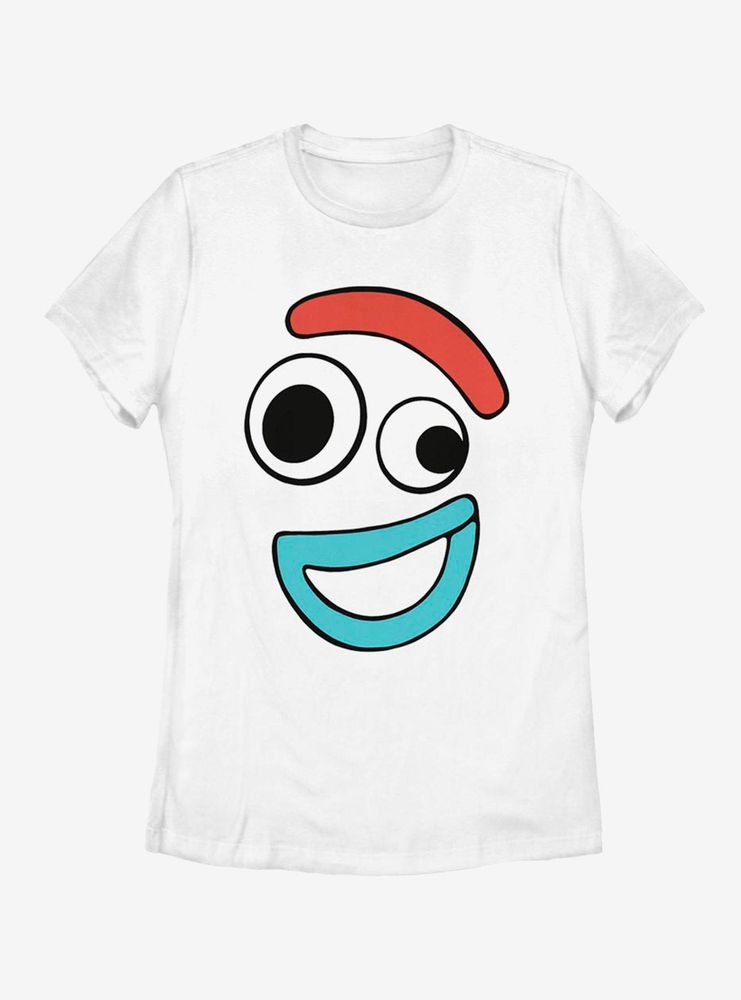 Disney Pixar Toy Story 4 Big Face Smiling Forky Womens T-Shirt