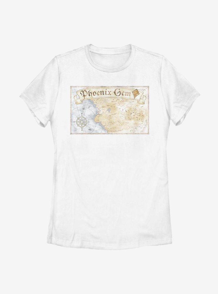 Disney Pixar Onward Phoenix Gem Map Womens T-Shirt