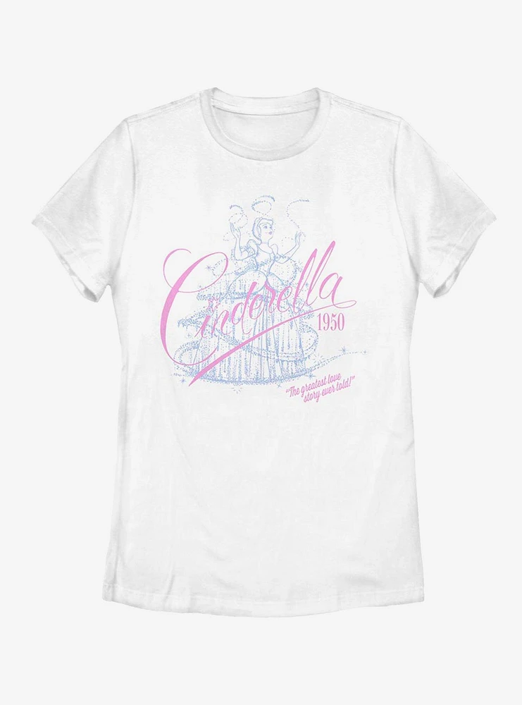 Disney Cinderella Love Story Womens T-Shirt