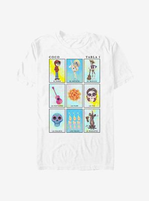 Disney Pixar Coco Mexican Lottery Cards T-Shirt